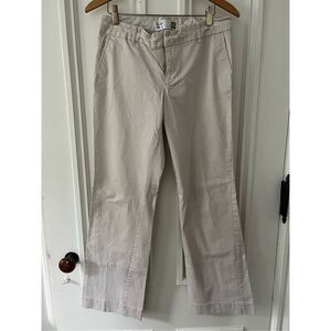 Old Navy beige and brown pin striped cotton pants 8
